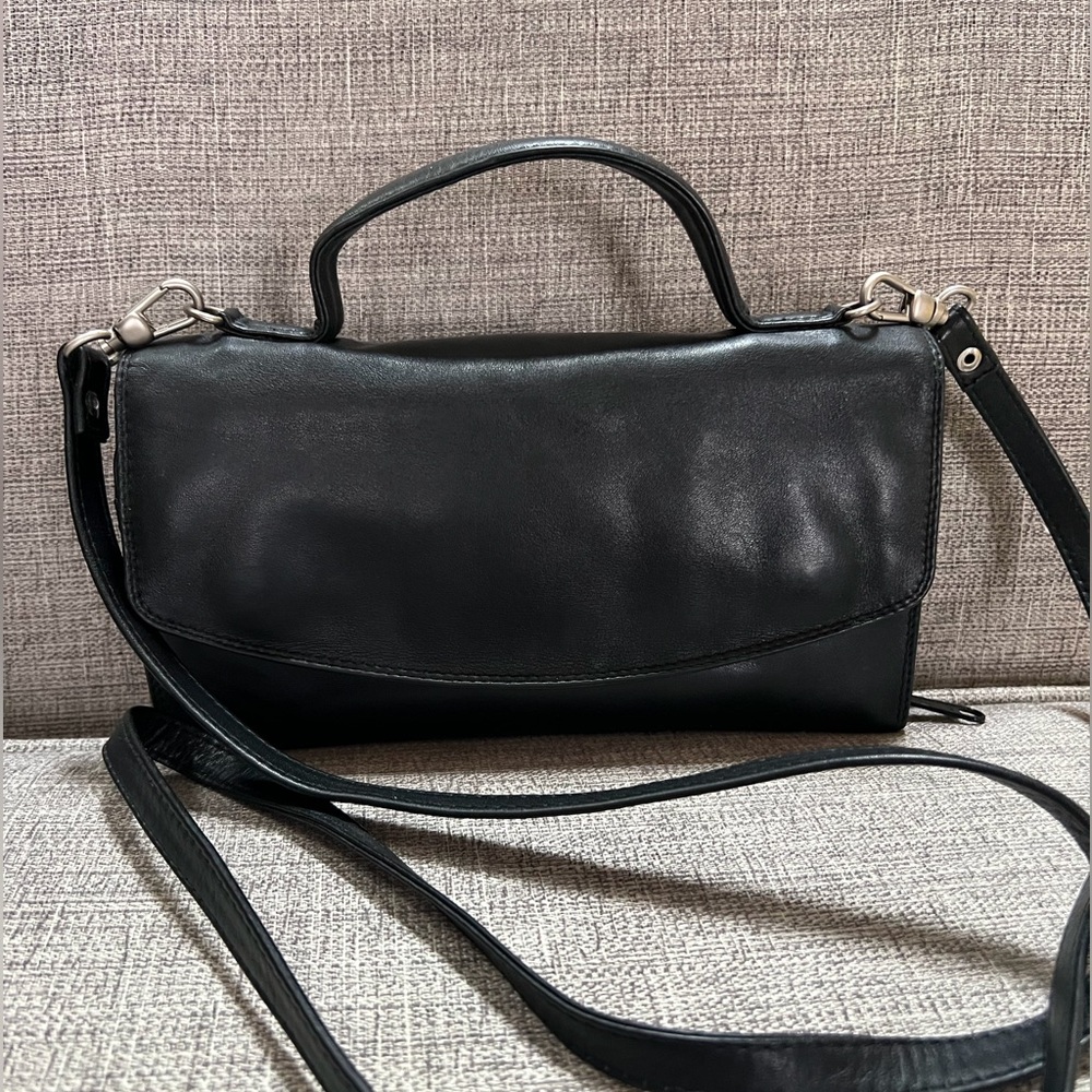 Derek Alexander Rare Vintage Genuine Leather Multi Pocket Wallet Crossbody Bag